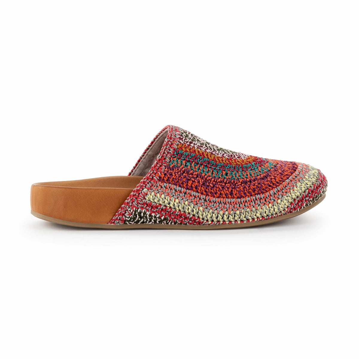 The Sak Bolinas Clog in Sunset Stripe Crochet