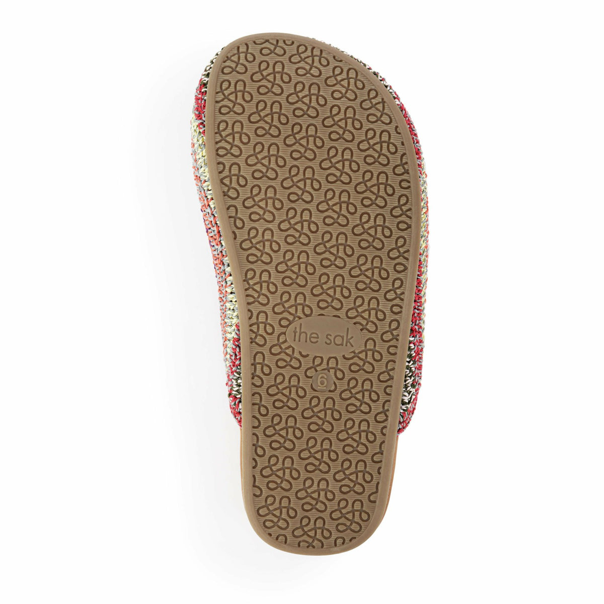 The Sak Bolinas Clog in Sunset Stripe Crochet