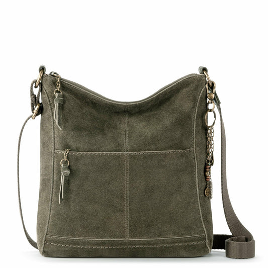 The Sak Lucia Crossbody Bag in Moss Suede