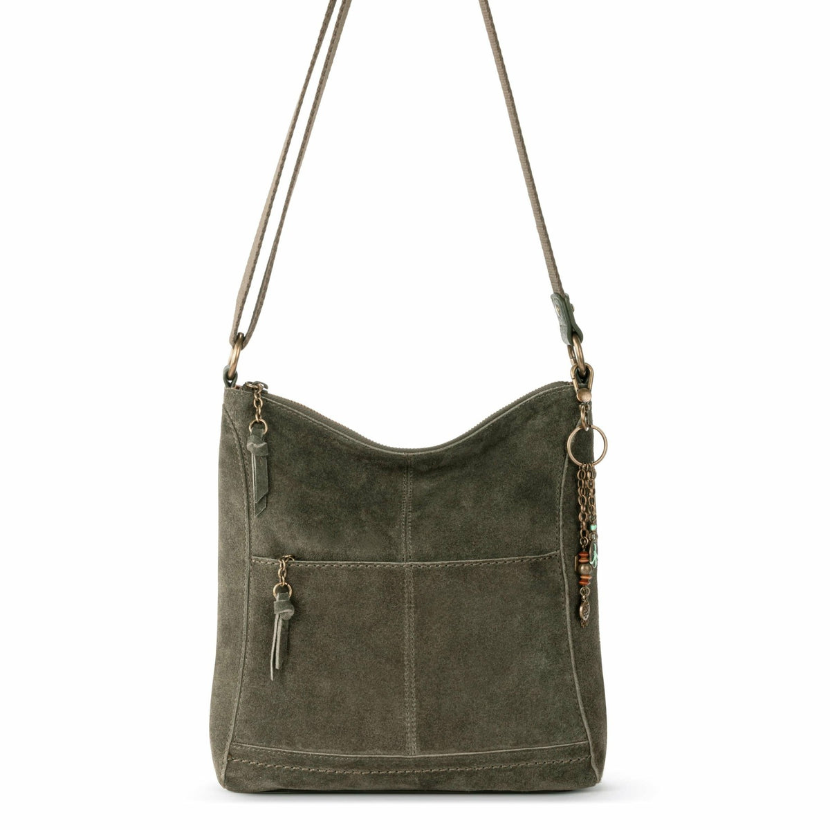 The Sak Lucia Crossbody Bag in Moss Suede