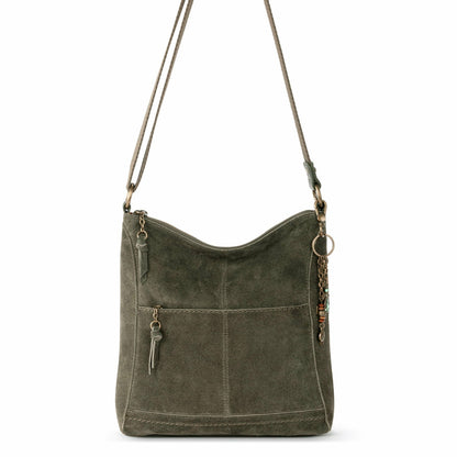 The Sak Lucia Crossbody Bag in Moss Suede