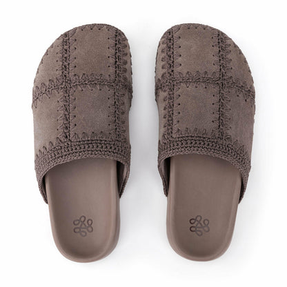The Sak Bolinas Clog in Mushroom Suede Patch