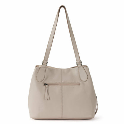 The Sak Melrose Satchel Bag in Sand Leather