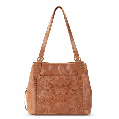Tobacco Floral Embossed,Leather