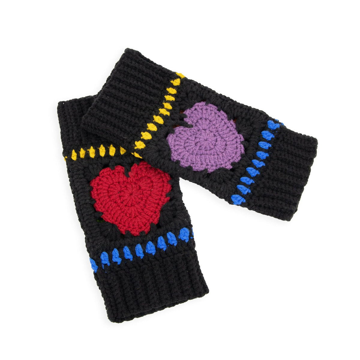 The Sak Haven Balaclava Gloves Set in Black Peace And Love Crochet