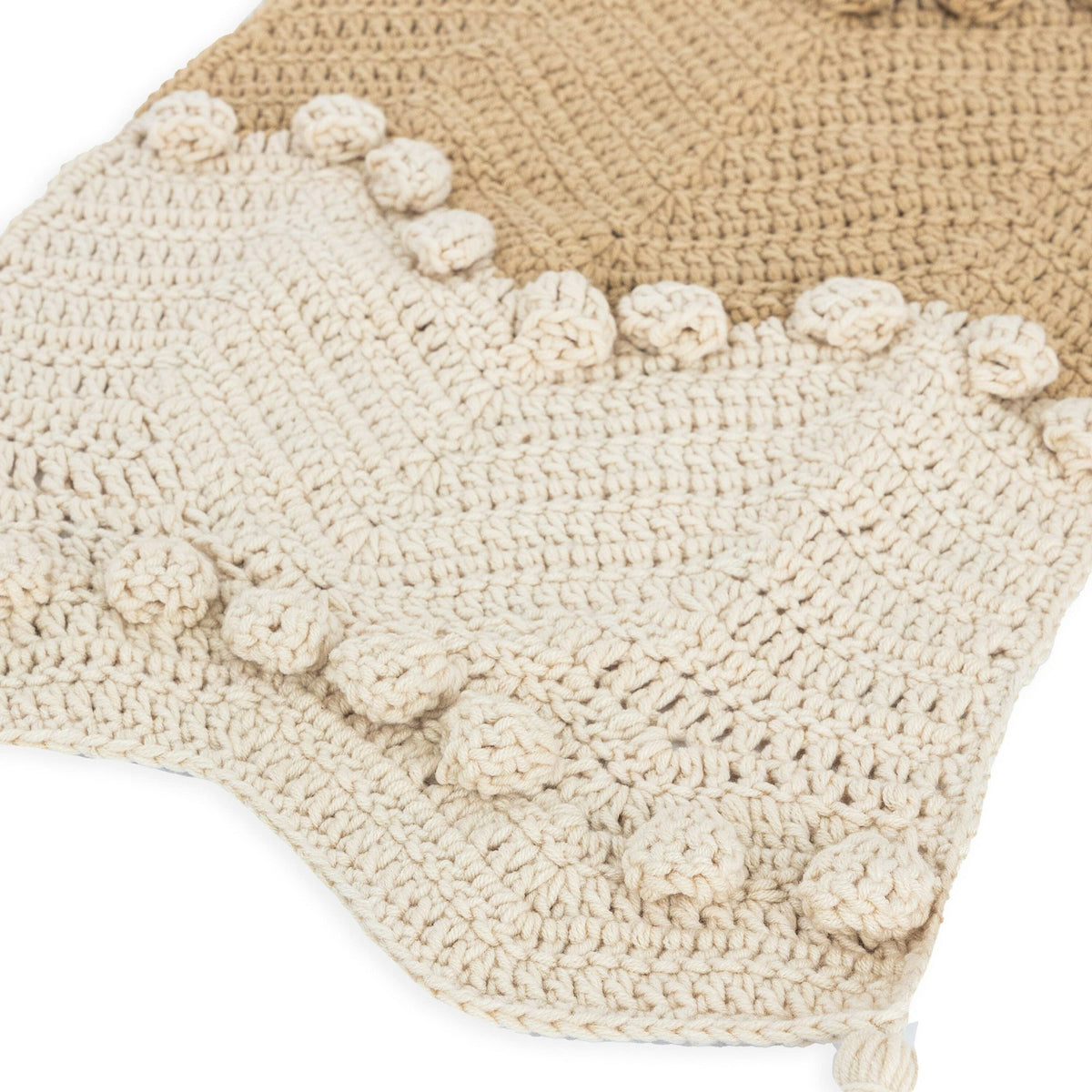 The Sak Haven Cozy Scarf in Neutral Multi Crochet