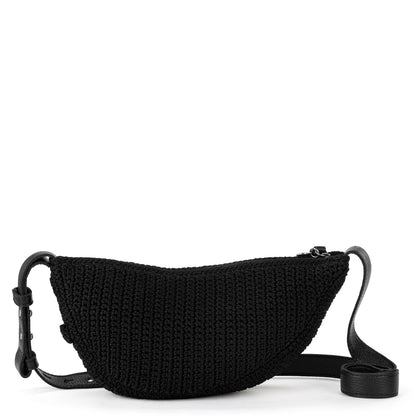 The Sak Tess Sling Bag in Black Crochet