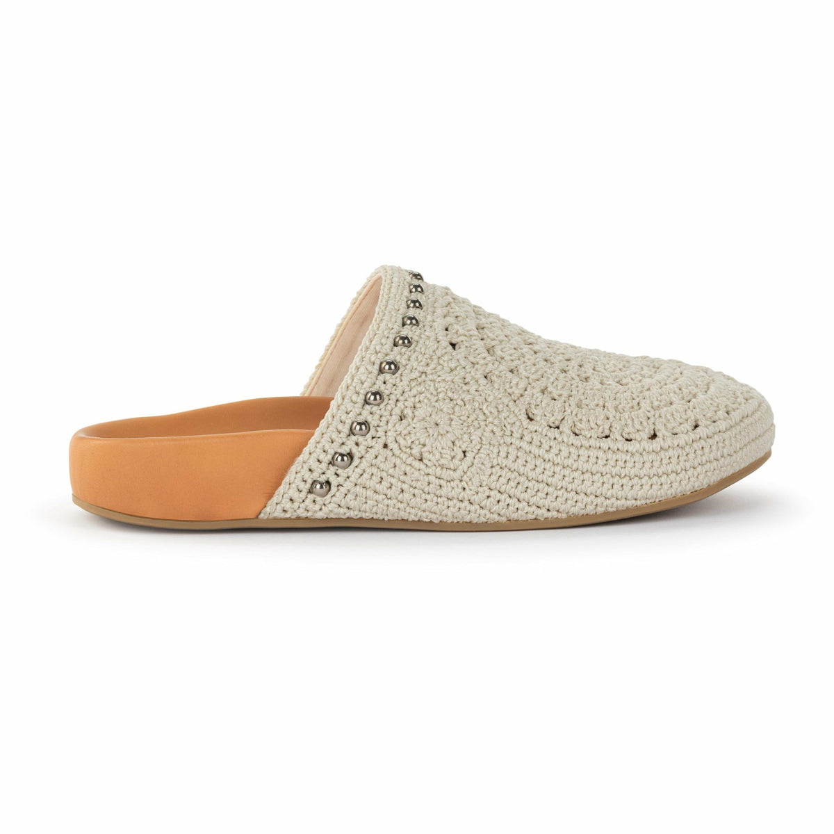 The Sak Bolinas Clog in Natural Medallion Crochet
