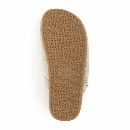 The Sak Bolinas Clog in Natural Medallion Crochet