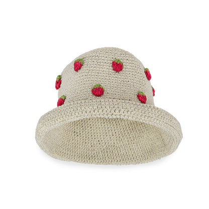 The Sak Lanie Bucket Hat in Natural Strawberries Crochet
