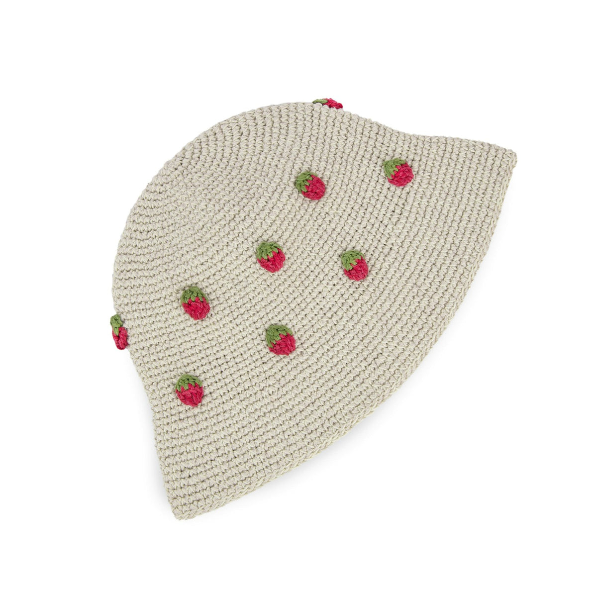 The Sak Lanie Bucket Hat in Natural Strawberries Crochet