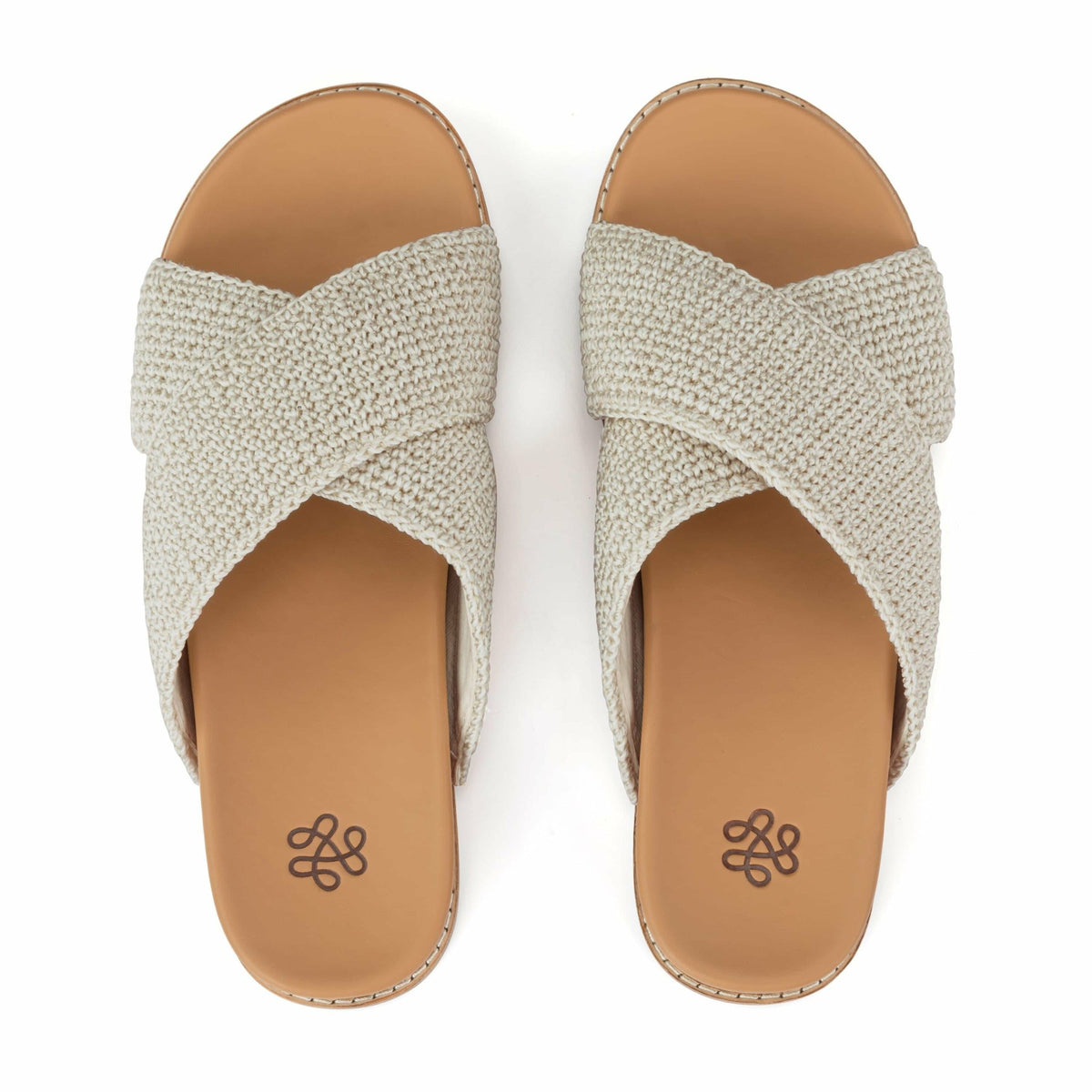 The Sak Penelope Sandal in Natural Crochet