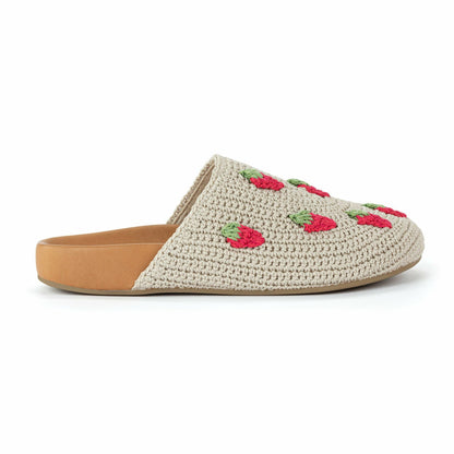 The Sak Bolinas Clog in Natural Strawberries Crochet