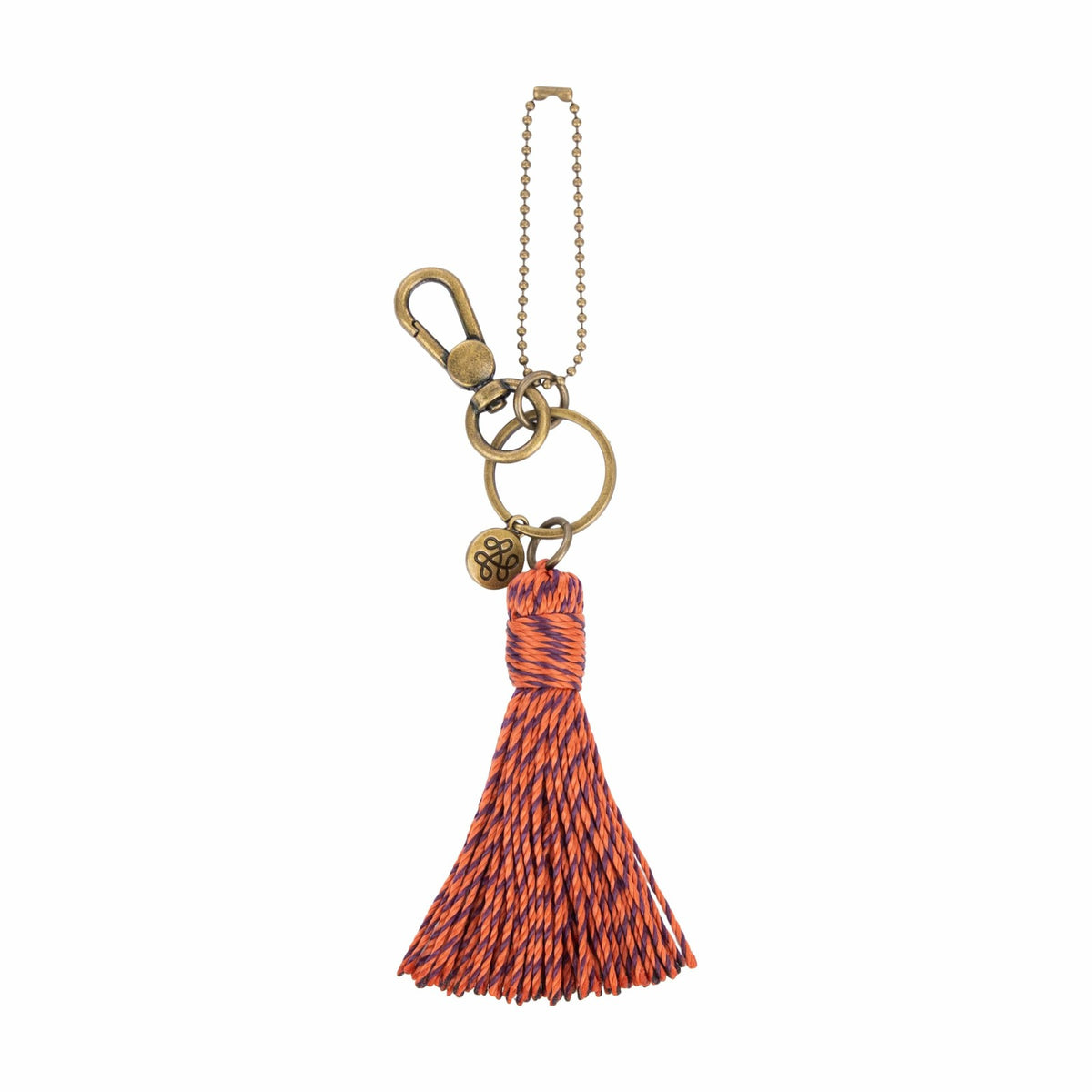 The Sak Dangle in Cayenne and Purple Haze Crochet