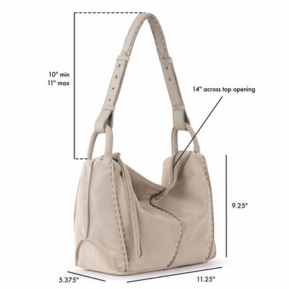 The Sak Los Feliz Hobo Bag in Sand Suede