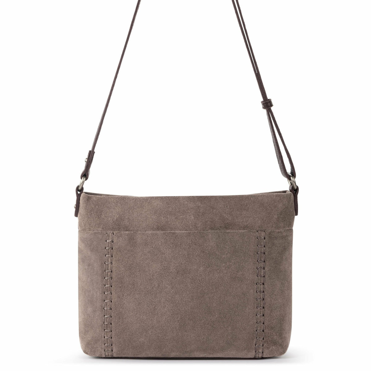 The Sak Melrose Crossbody Bag in Mushroom Suede