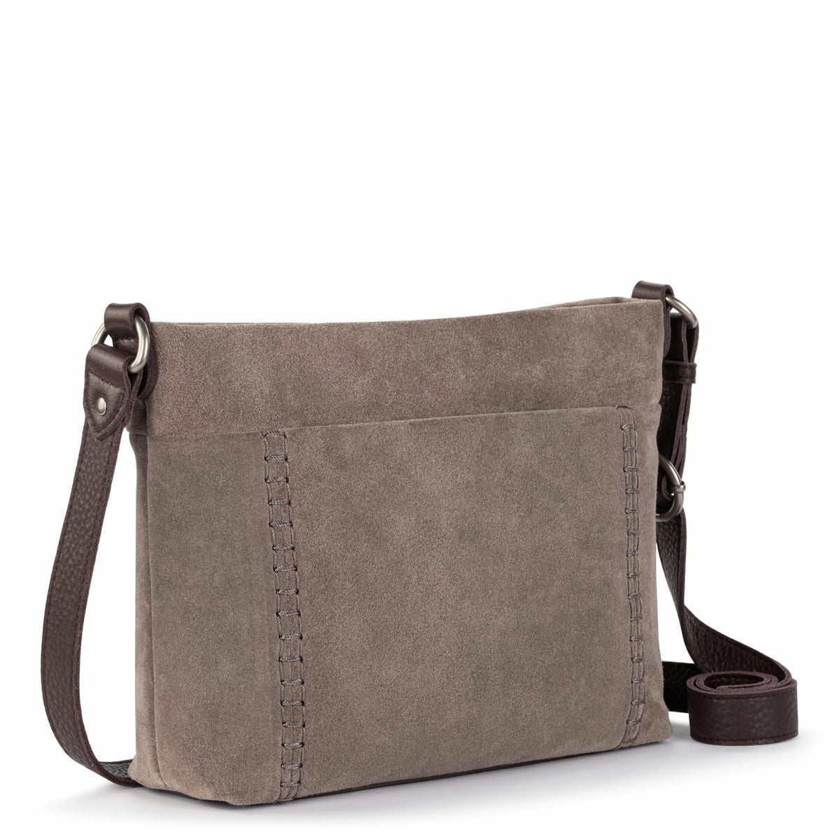 The Sak Melrose Crossbody Bag in Mushroom Suede