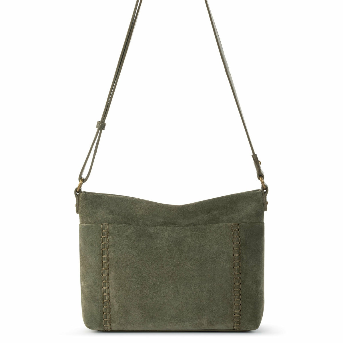 The Sak Melrose Crossbody Bag in Moss Suede