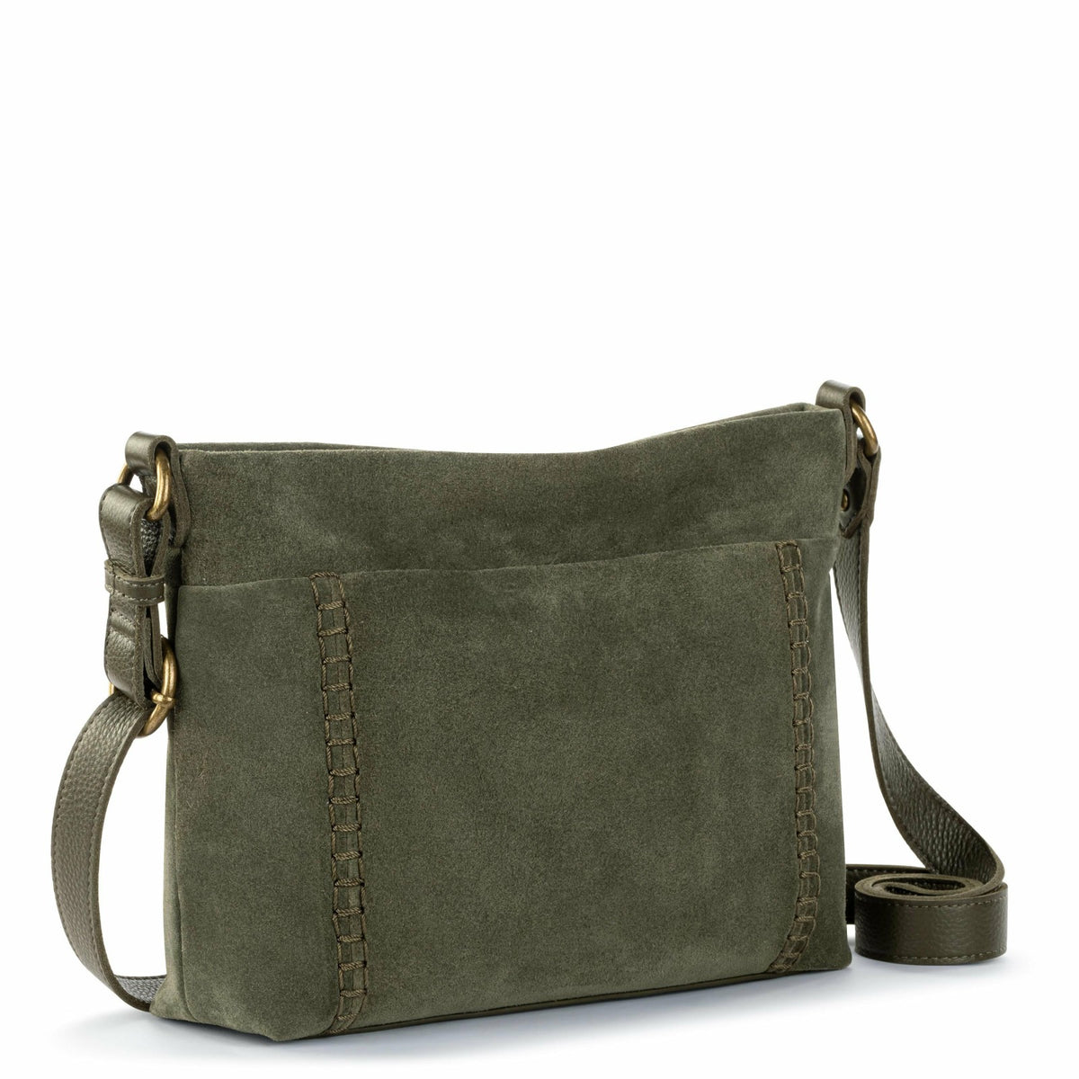 The Sak Melrose Crossbody Bag in Moss Suede