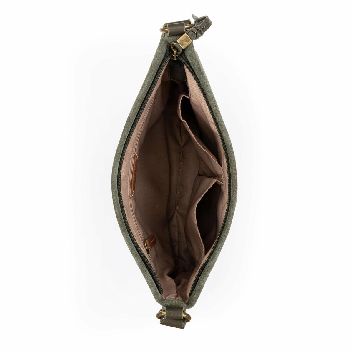The Sak Melrose Crossbody Bag in Moss Suede