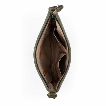The Sak Melrose Crossbody Bag in Moss Suede