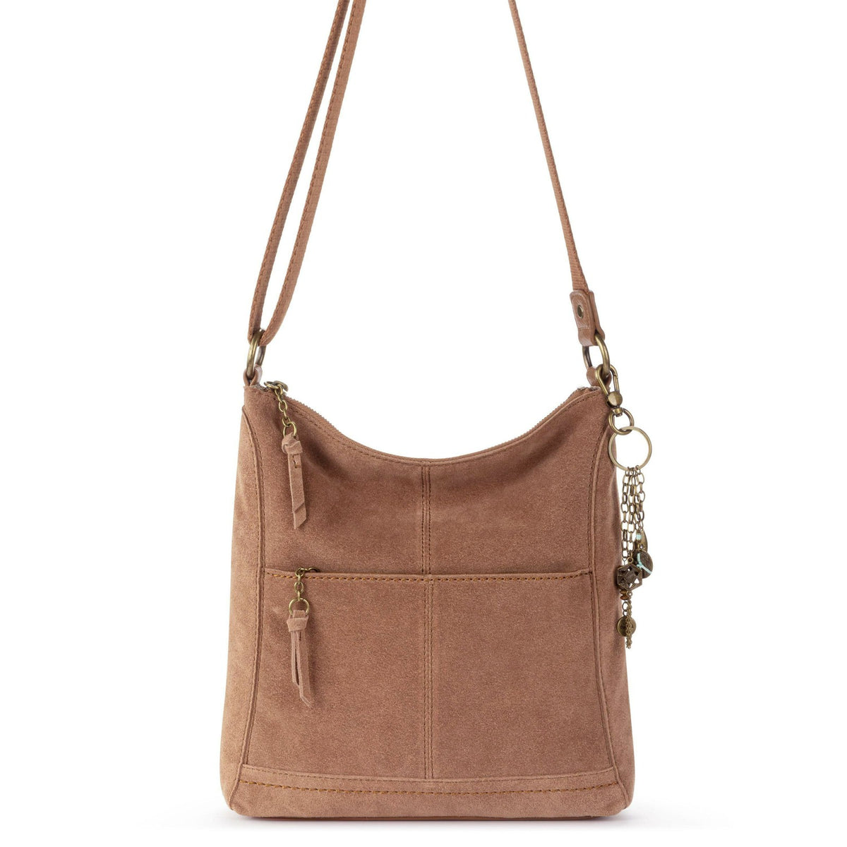 The Sak Lucia Crossbody Bag in Tobacco Suede