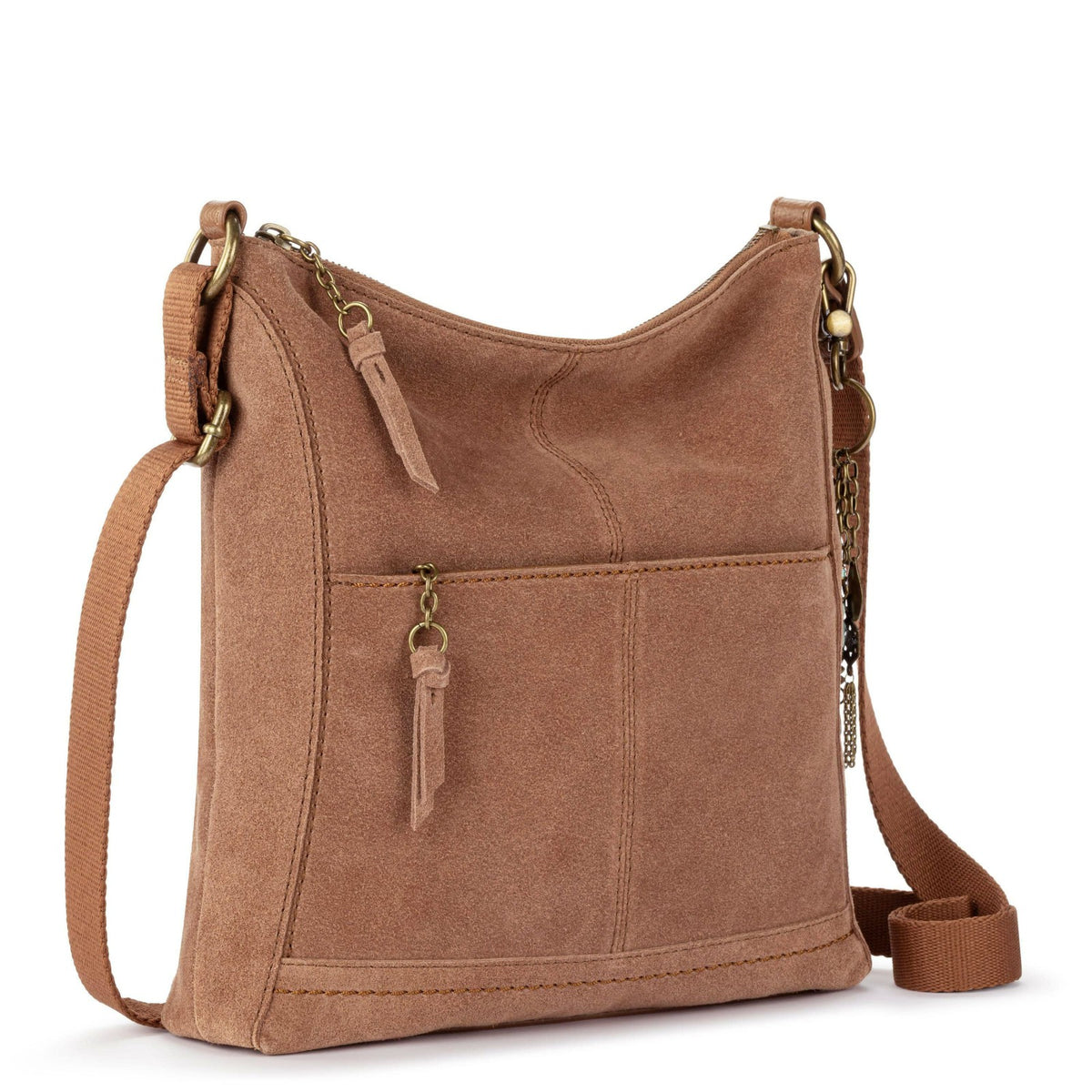 The Sak Lucia Crossbody Bag in Tobacco Suede