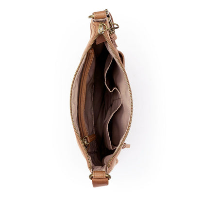 The Sak Lucia Crossbody Bag in Tobacco Suede
