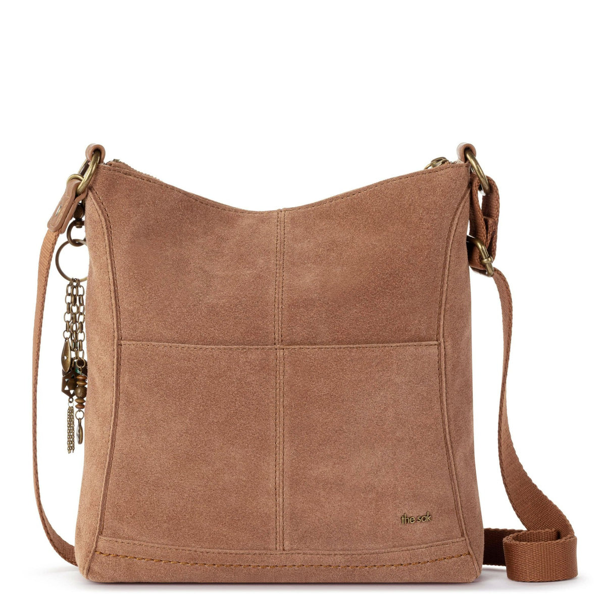 The Sak Lucia Crossbody Bag in Tobacco Suede
