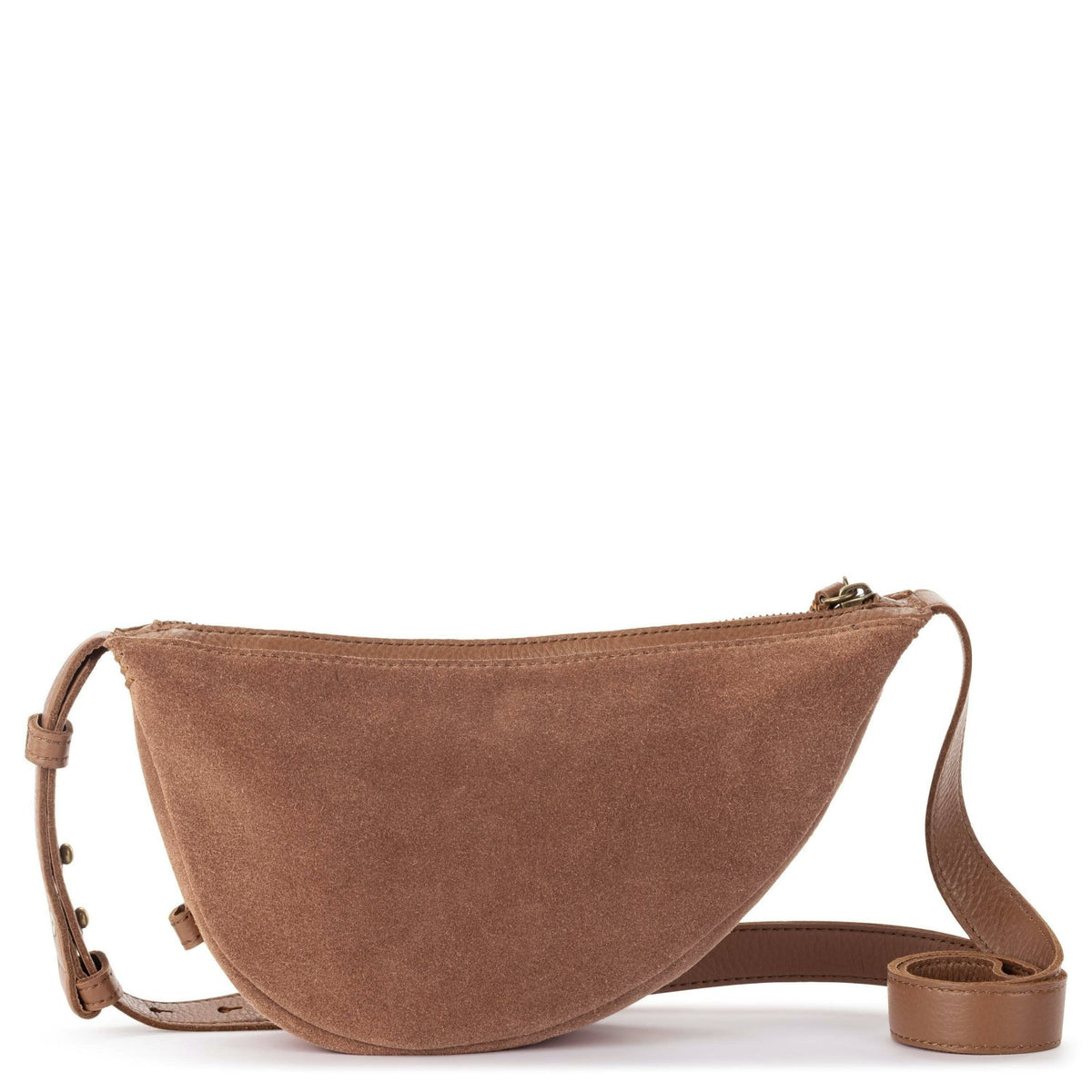 The Sak Tess Sling Bag in Tobacco Suede