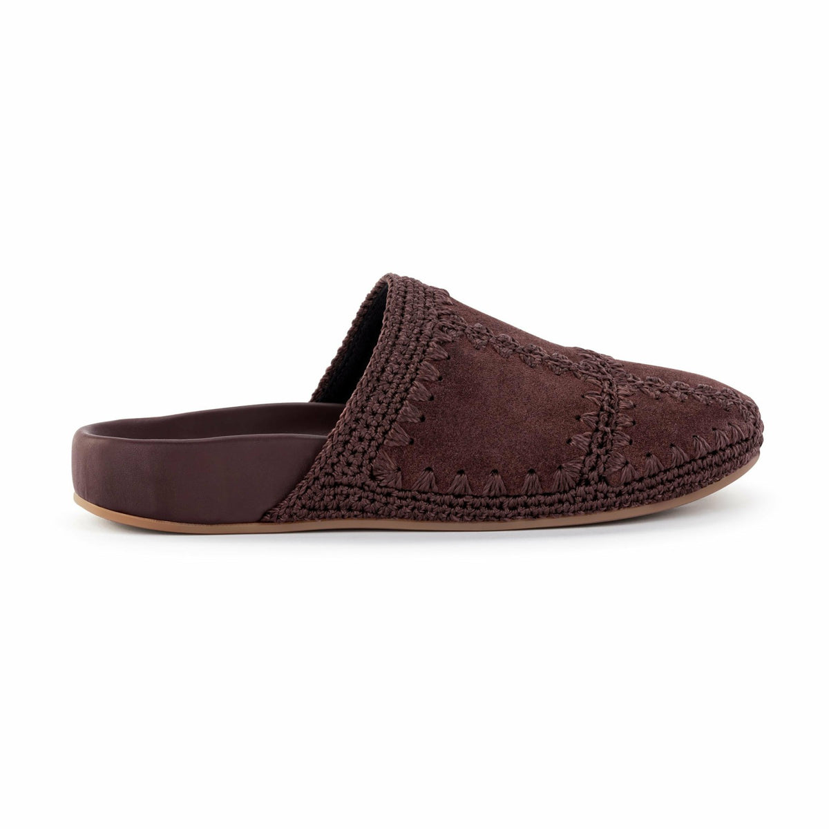 The Sak Bolinas Clog in Mahogany Suede Patch