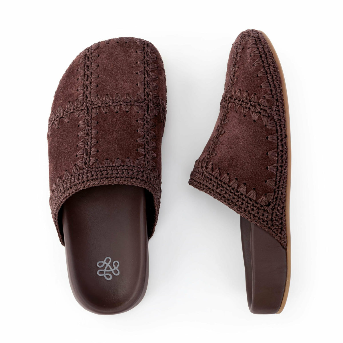 The Sak Bolinas Clog in Mahogany Suede Patch