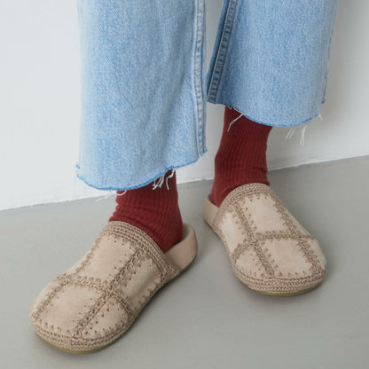 The Sak Bolinas Clog in Sand Suede Patch