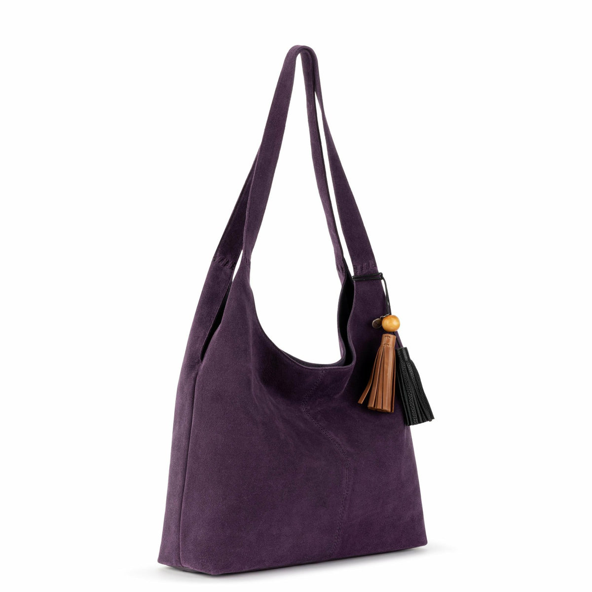 The Sak Huntley Hobo Bag in Aubergine Suede