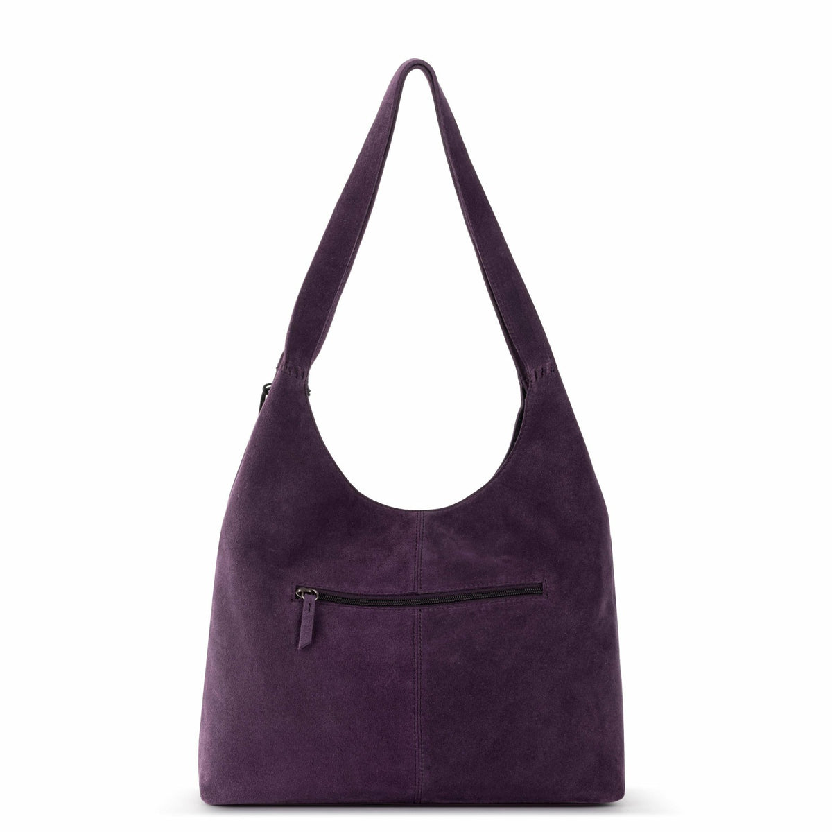 The Sak Huntley Hobo Bag in Aubergine Suede