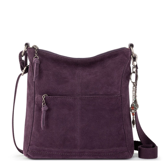 The Sak Lucia Crossbody Bag in Aubergine Suede