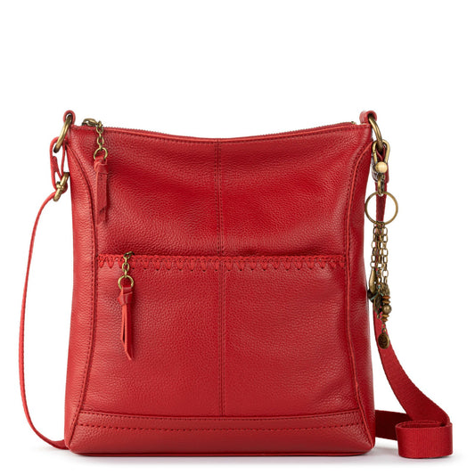 The Sak Lucia Crossbody Bag in Scarlet Stitch Leather