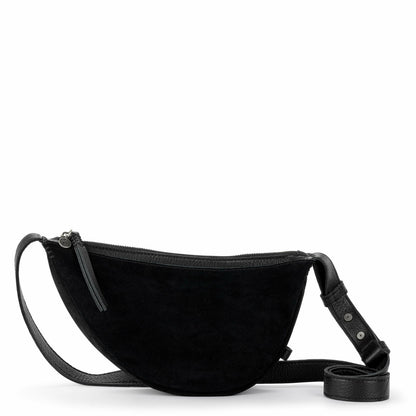The Sak Tess Sling Bag in Black Suede