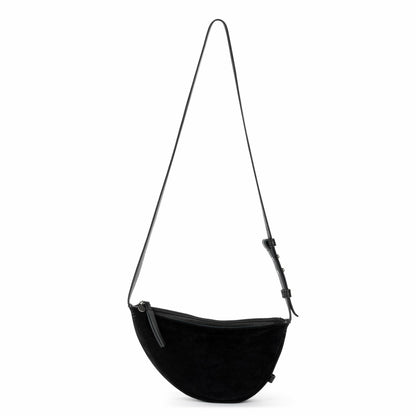 The Sak Tess Sling Bag in Black Suede