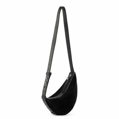 The Sak Tess Sling Bag in Black Suede
