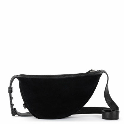 The Sak Tess Sling Bag in Black Suede