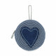 Maritime Indigo Suede Heart
