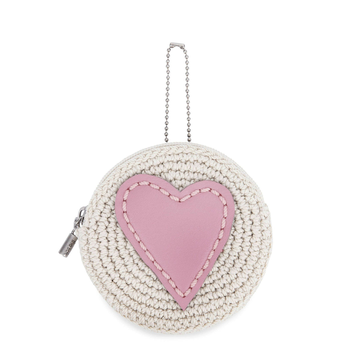 Ecru Rosewood Heart,Hand Crochet