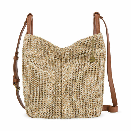 The Sak Los Feliz Crossbody Bag in Bamboo Static Crochet