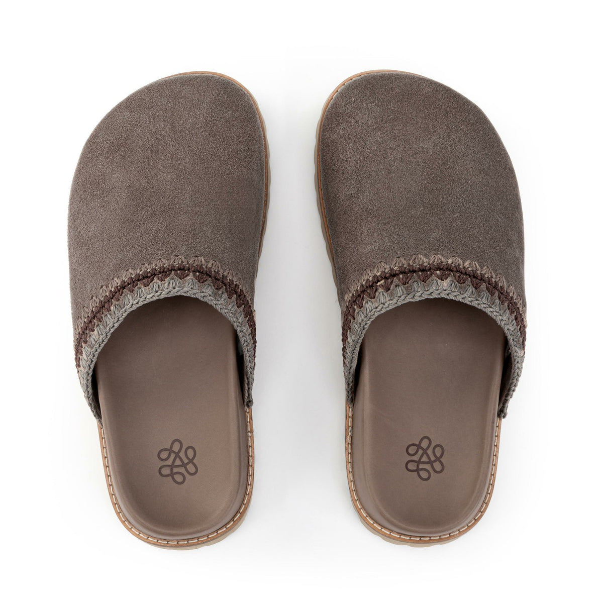 The Sak Bolinas Lug Sole Clog in Mushroom Seminyak Suede