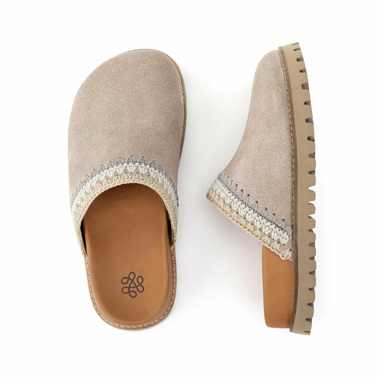 The Sak Bolinas Lug Sole Clog in Sand Seminyak Suede