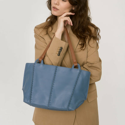 The Sak Los Feliz Satchel Bag in Maritime Leather