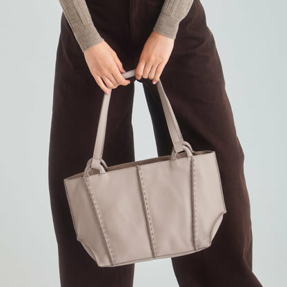 The Sak Los Feliz Satchel Bag in Sand Leather