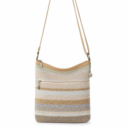The Sak Lucia Crossbody Bag in Sand Stripe Crochet