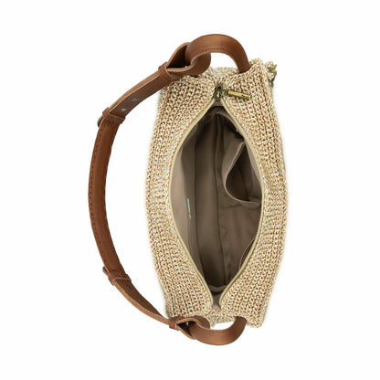 The Sak Los Feliz Hobo Bag in Bamboo Static Crochet